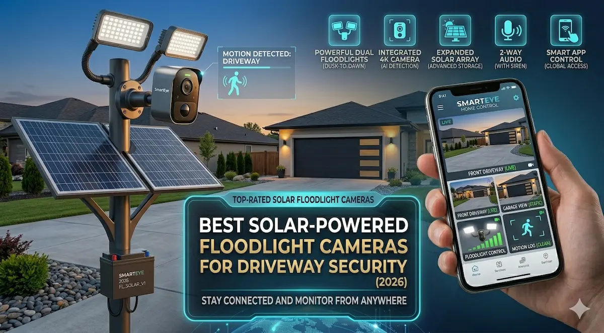 best solar floodlight cameras for driveways