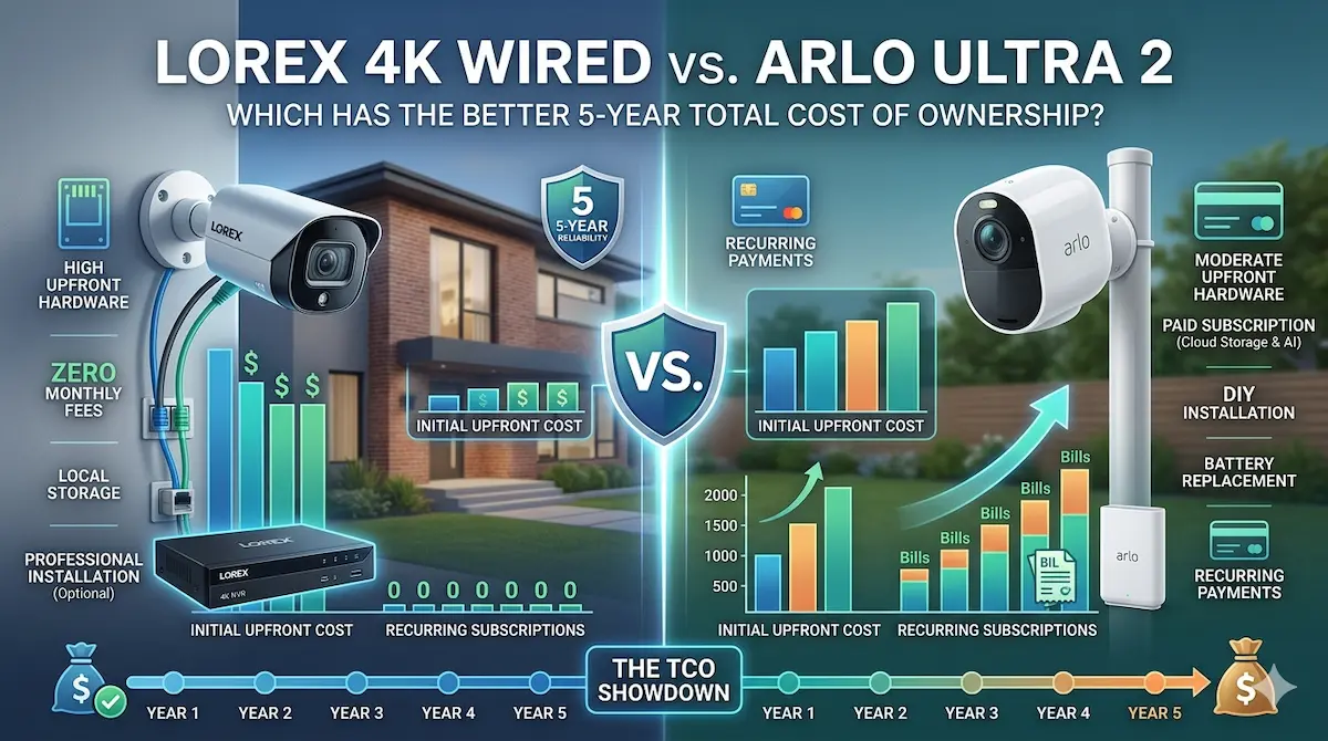 Lorex 4K Wired vs. Arlo Ultra 2