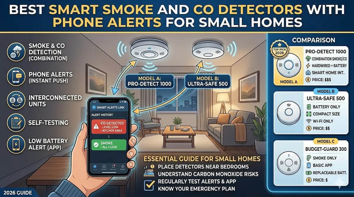 Best Smart Smoke and CO Detectors with Phone Alerts for Small Homes