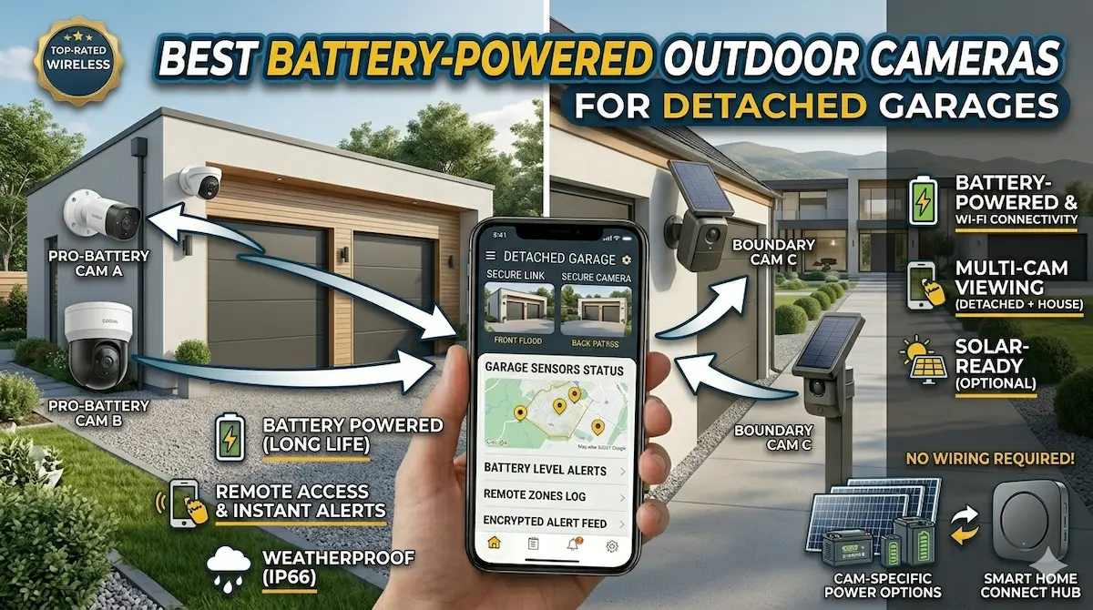 Best Battery-Powered Outdoor Cameras for Detached Garages