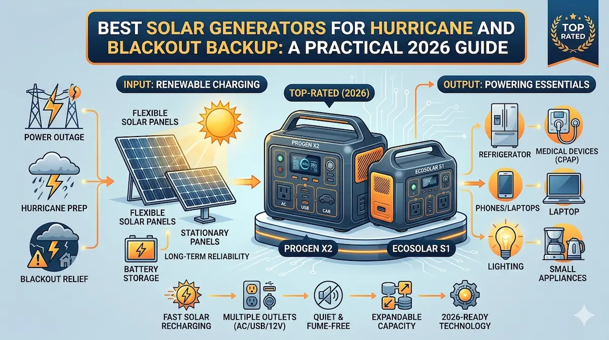 Best Solar Generators for Hurricane and Blackout Backup